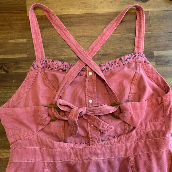 Anthropologie Pilcro Tiered Corduroy Midi Dress, Sz 12 - Picture 7 of 12